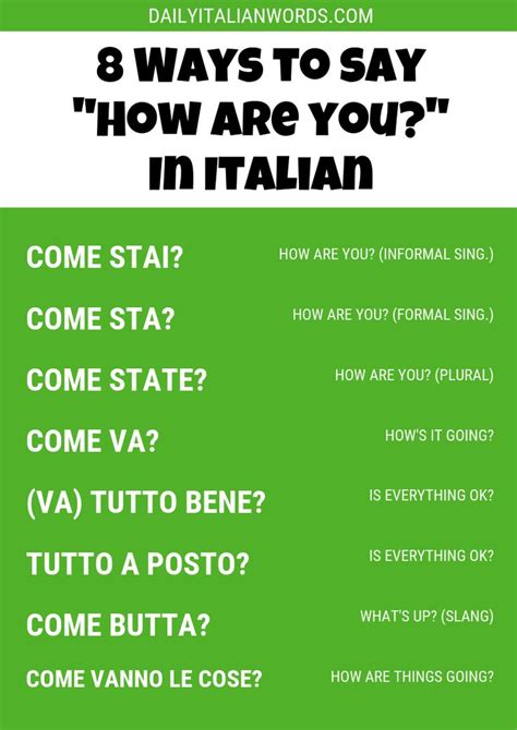 how do you say come here in italian